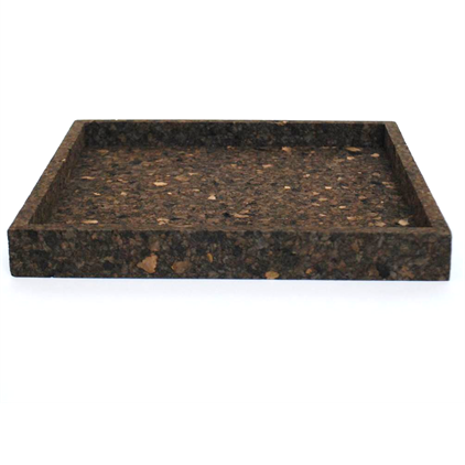 Korkbricka fyrkantig mörk naturkork