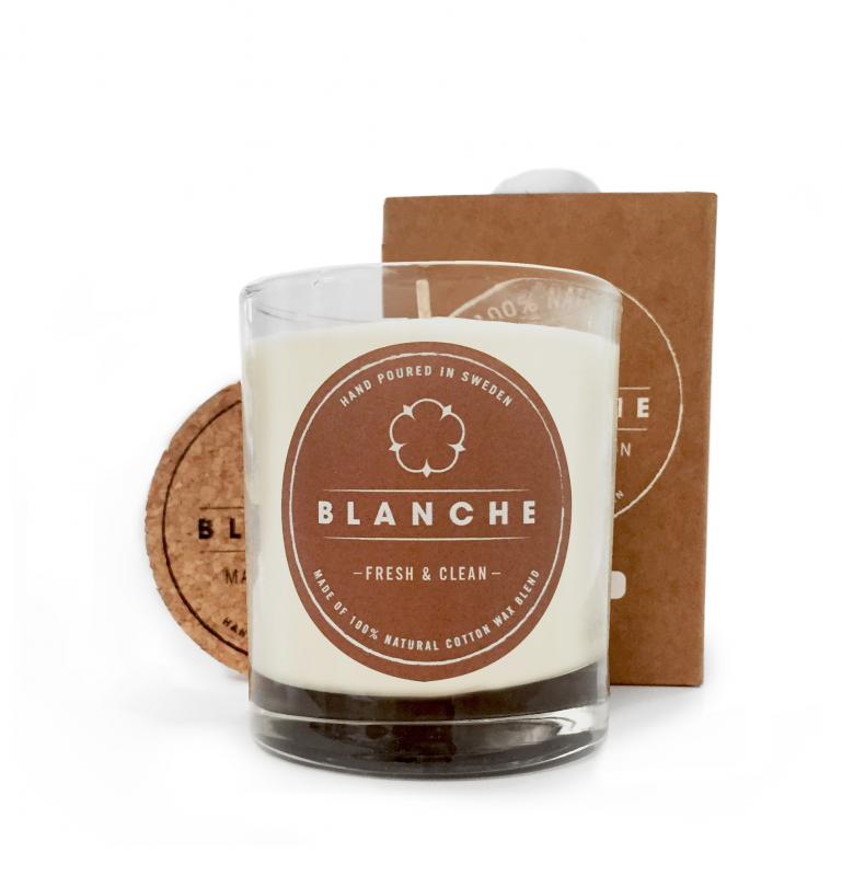 Ekologiskt Blanche-ljus fresh & clean