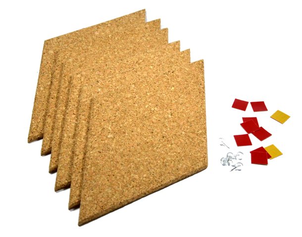 Väggkork diamant natural