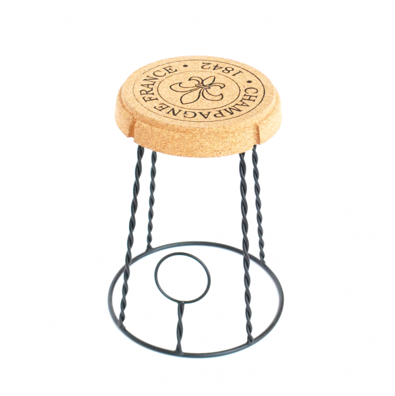 Korkpall champagne metall