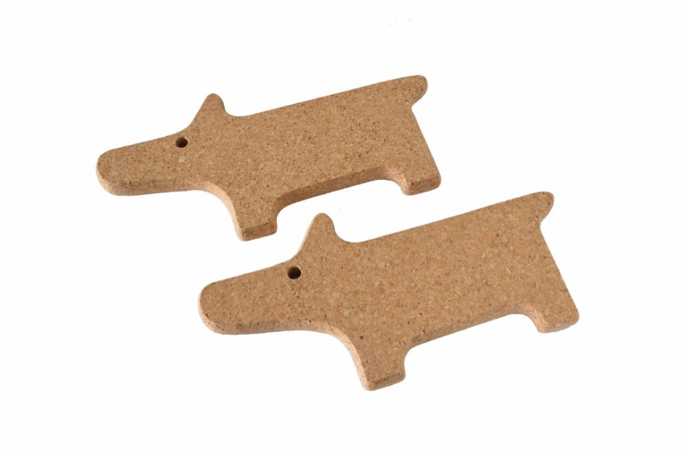Korkunderlägg hund 2-pack
