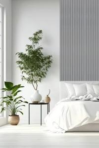 Akustikpanel | Väggpanel Rundad Sammet Ljusgrå