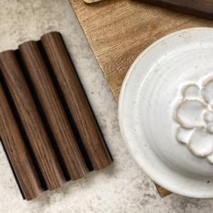 Akustikpanel | Väggpanel Rundad Rökt ek