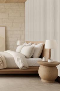 Akustikpanel | Väggpanel Rundad Sammet vit