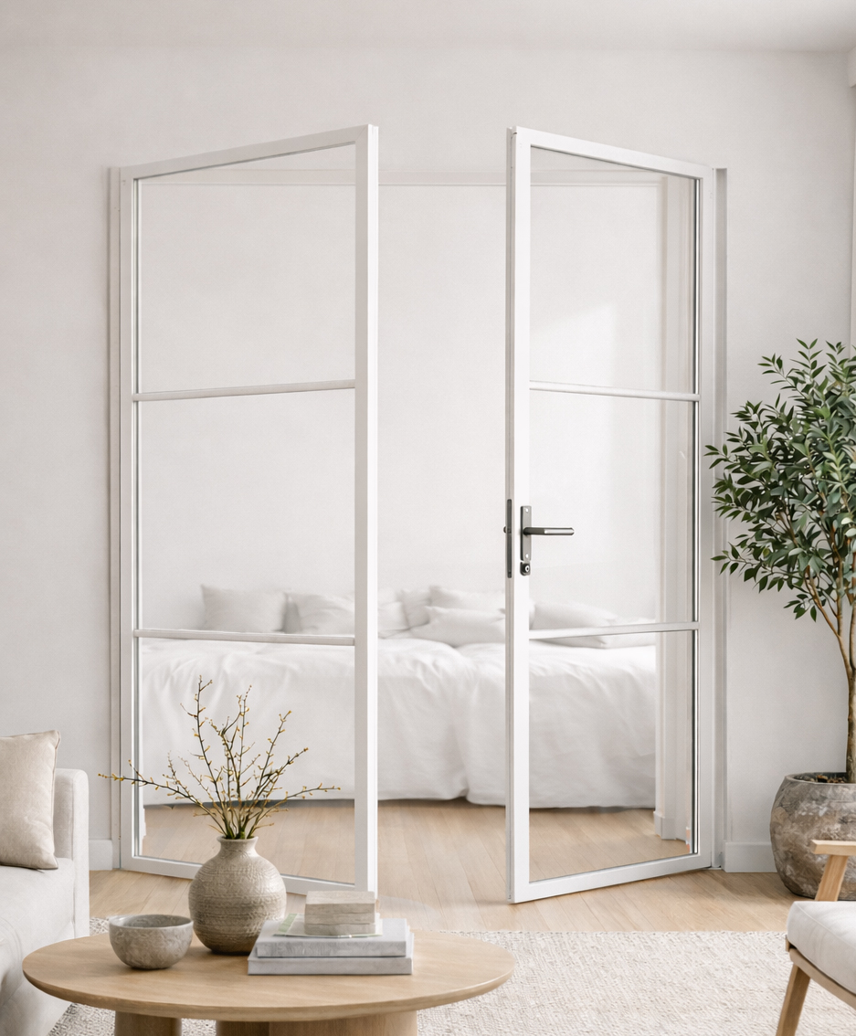 Industrial wall door + door white