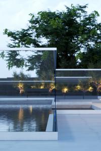 Glasräcke 1 sektion stolpfritt