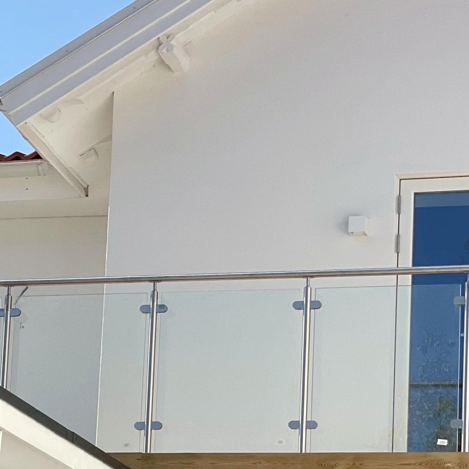 Glasräcke 3 sektioner stolpe