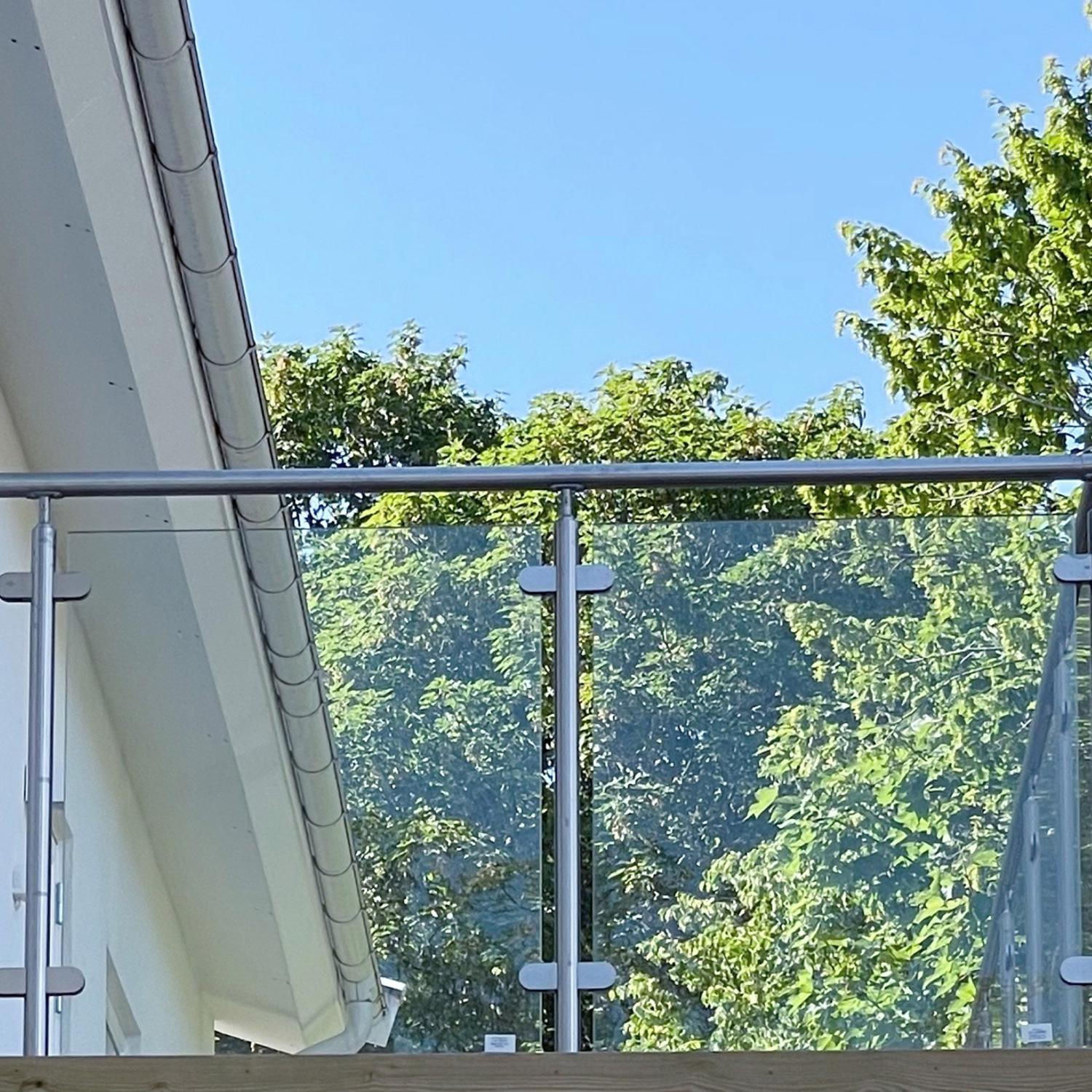 Glasräcke 2 sektioner Stolpe