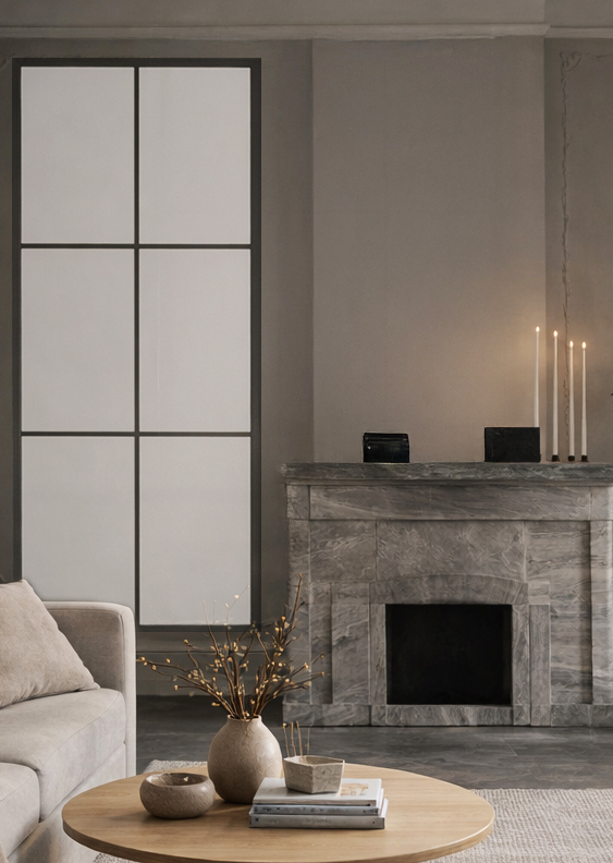 Industrivägg 1 fast vägg mellan väggar svart