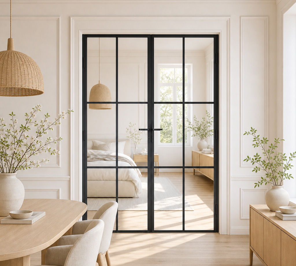 Industrial wall door + door black