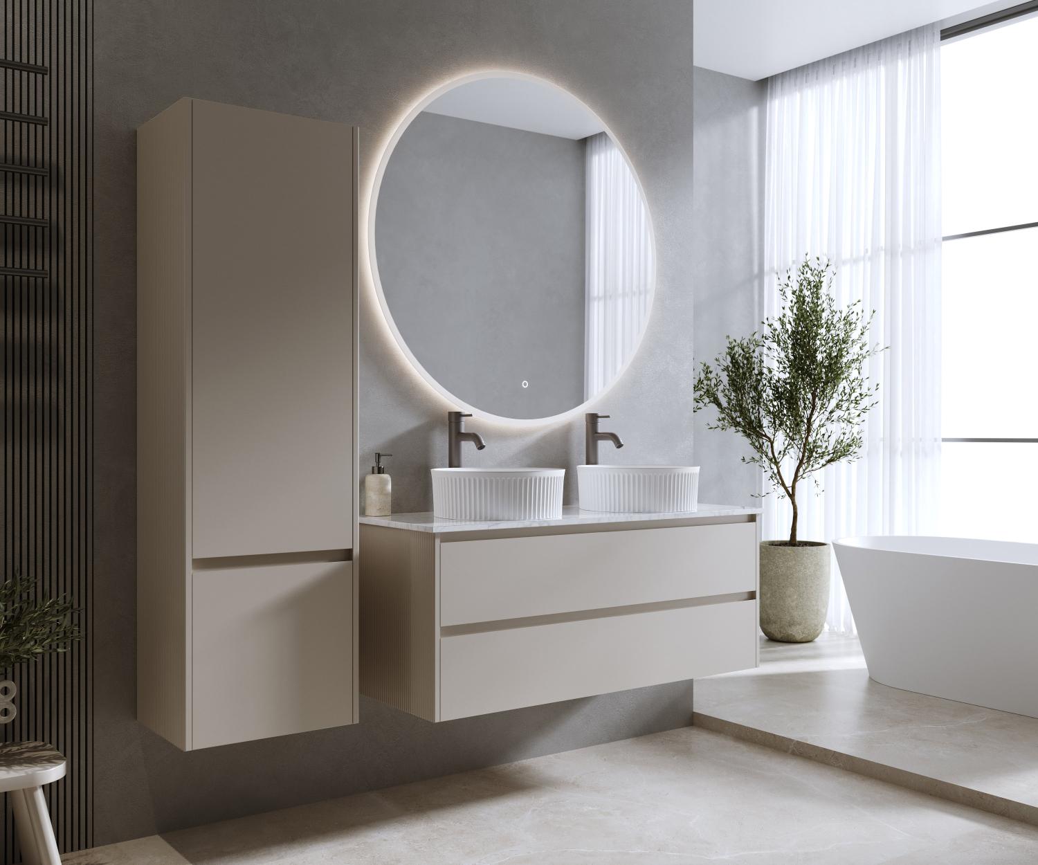 Kommod Harmoni Dubbelt tvättställ Canadian Grey 120 cm