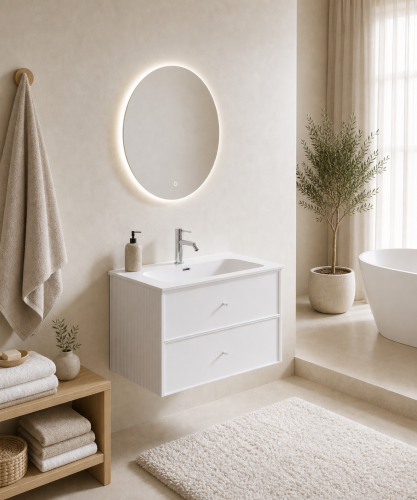 Kommod Frid Matt Vit 80 cm