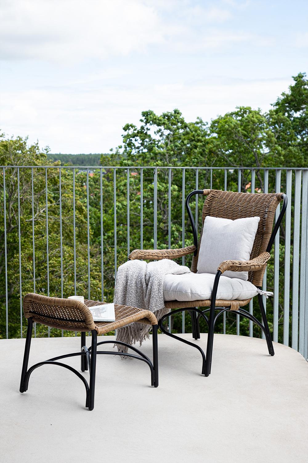 LORETO Loungefåtöljer Svart