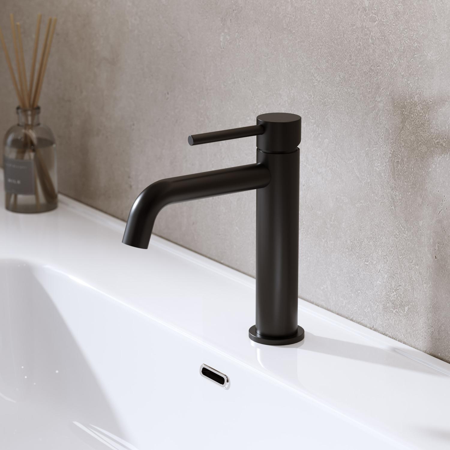 Washbasin Mixer Dis Low Matte Black