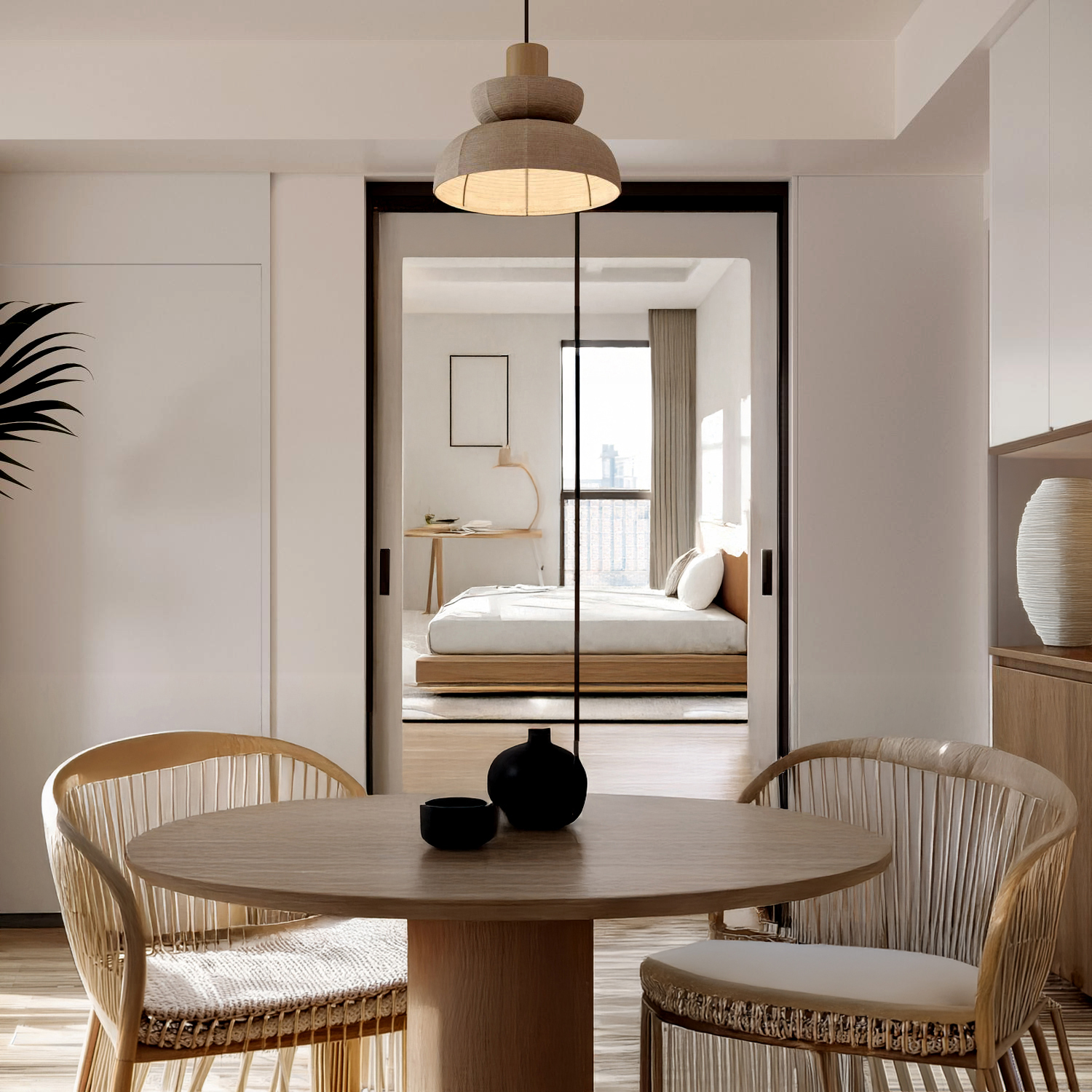 Skjutdörr 2 skjutdörrar svart topphängd H 240 cm