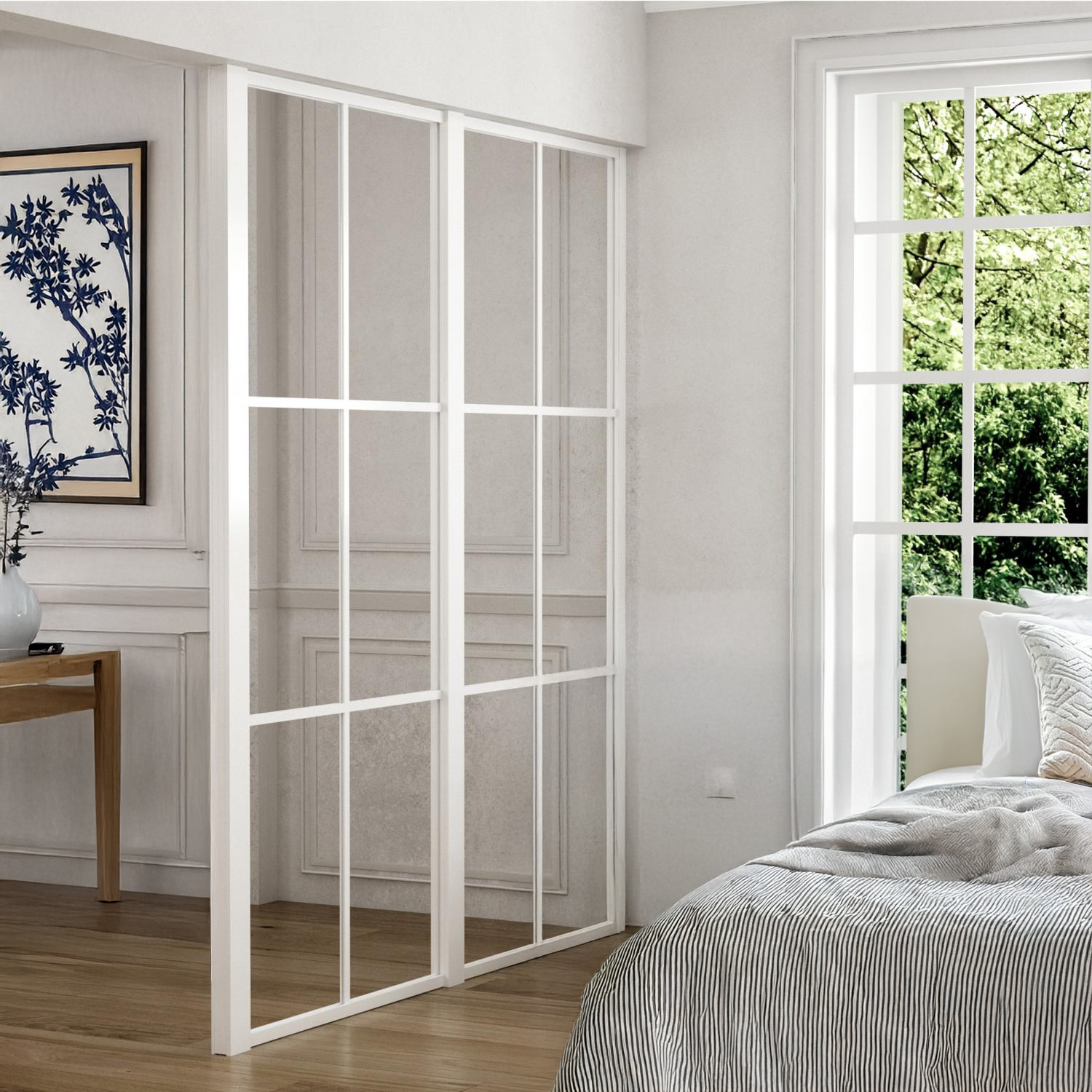 Industrivägg vägg + vägg avslutsprofil vit