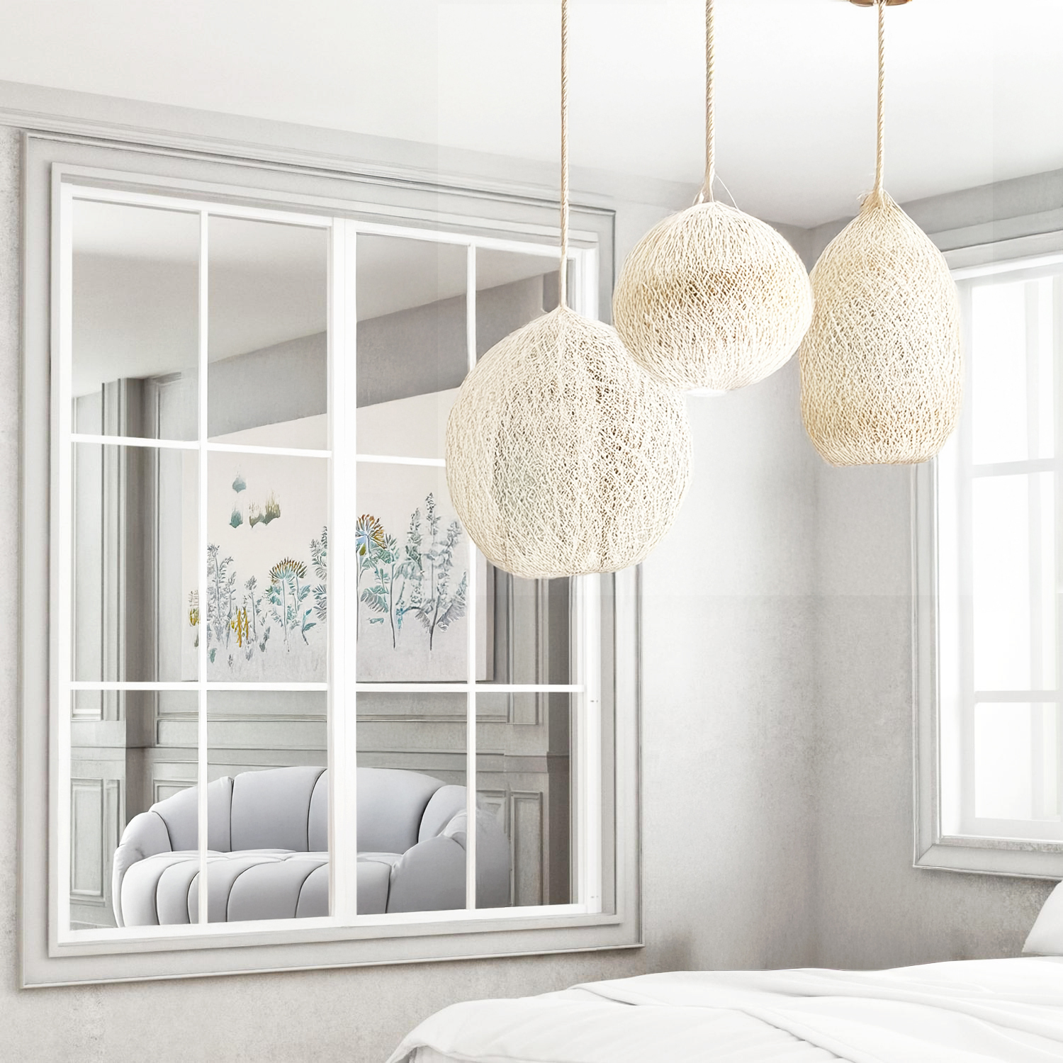 Industrivägg vägg + vägg mellan 2 väggar vit