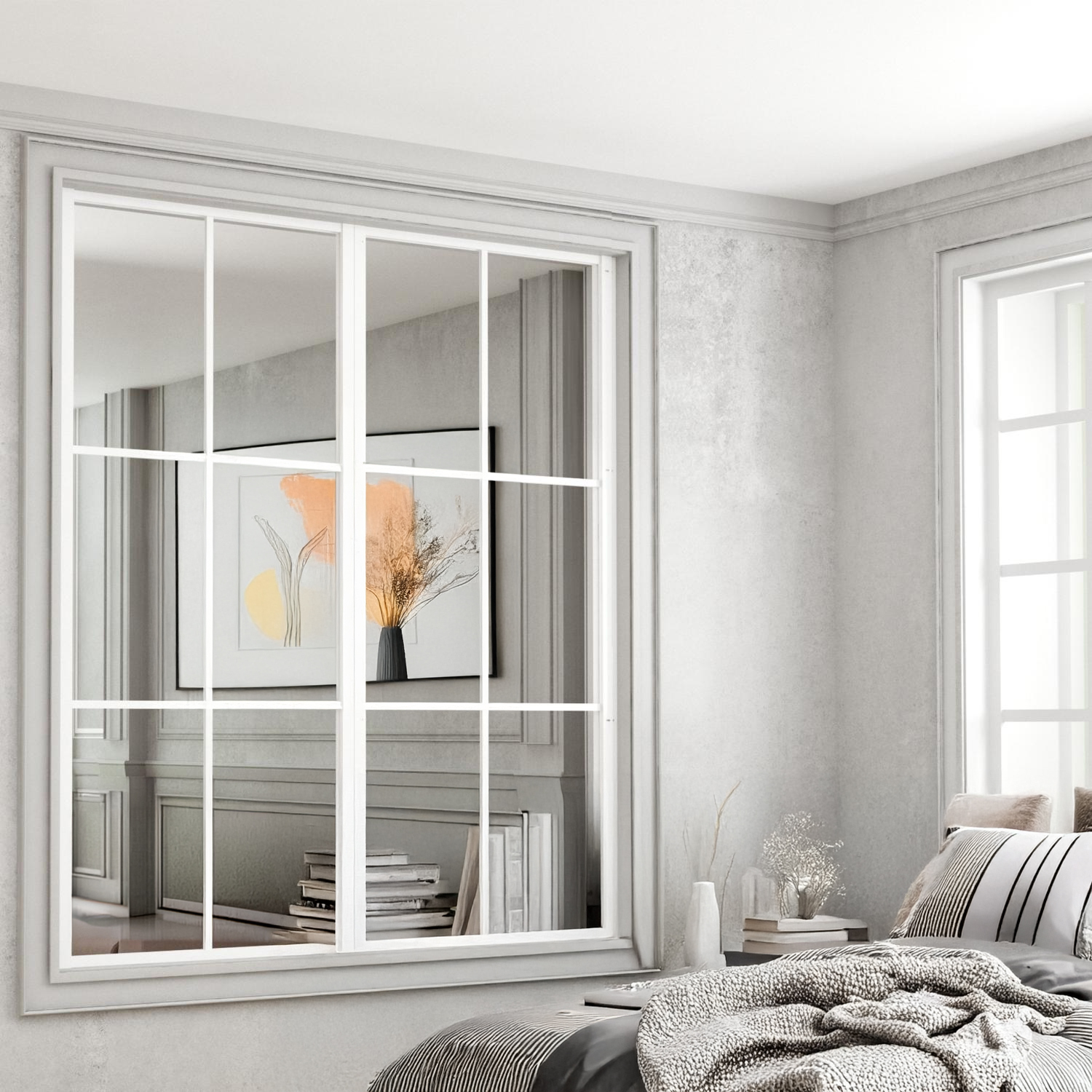 Industrivägg vägg + vägg mellan 2 väggar vit