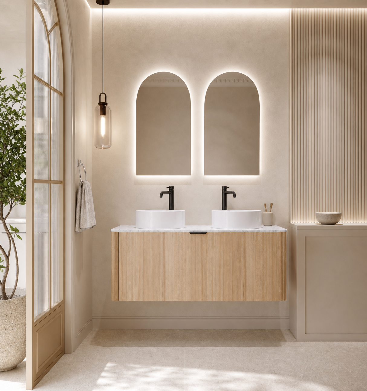 Vanity Dvala Light Oak120 cm