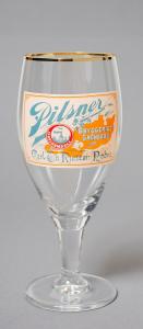 Bryggeriet Grönskog - Nybro, 6 unika ölglas med en antik etikett till ett kanonpris