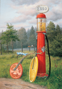 Lennart Nilsson Tavla "Miljötider"