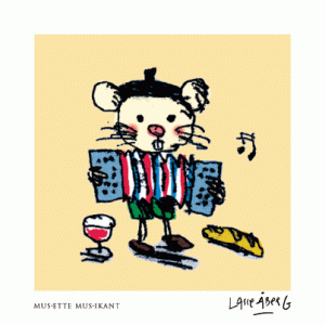 Lasse Åberg Tavla "Mus-ette Mus-ikant", en tavla med djup