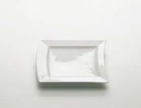 Fyrkantig tallrik 17 cm