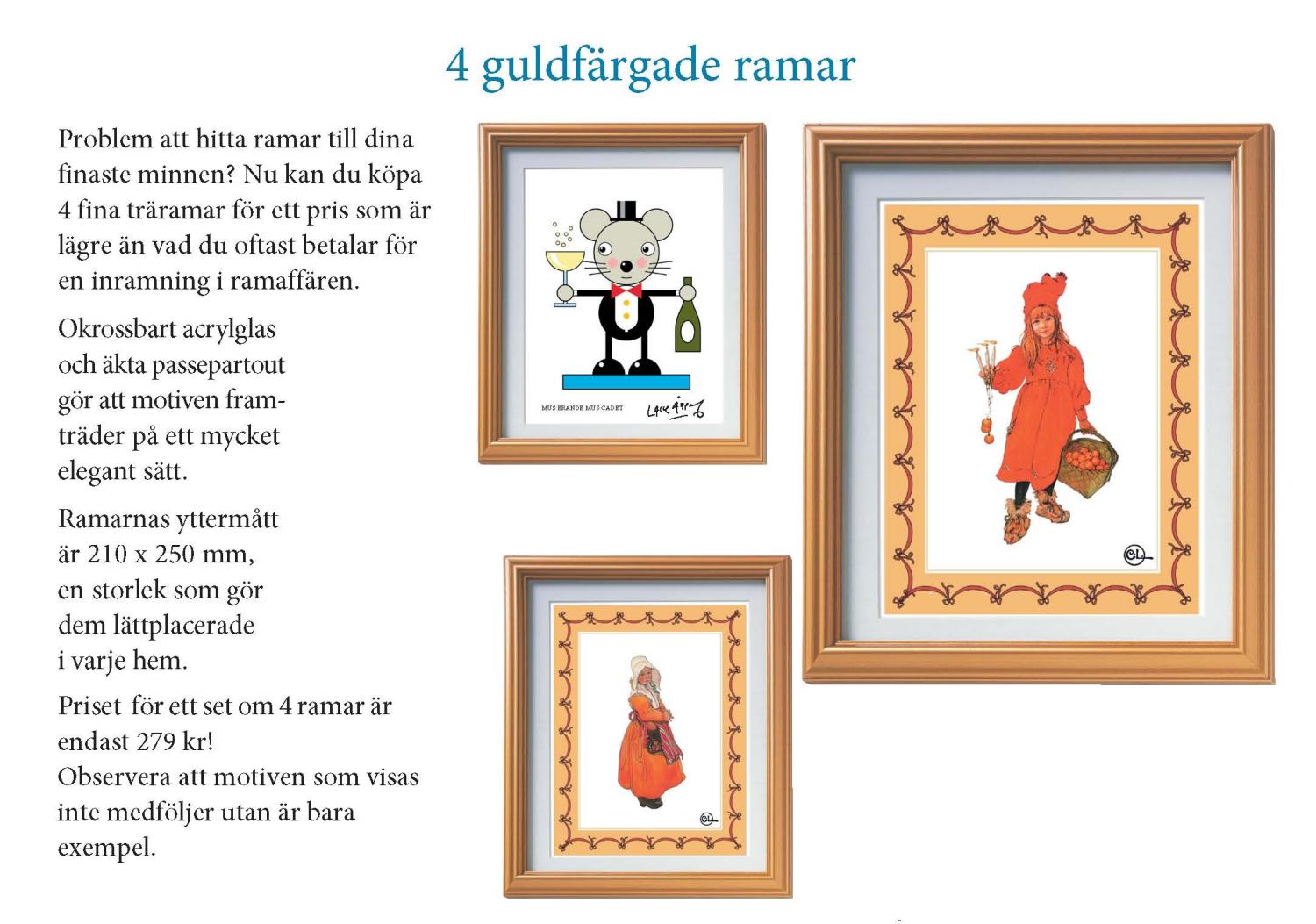 4 fina träramar!