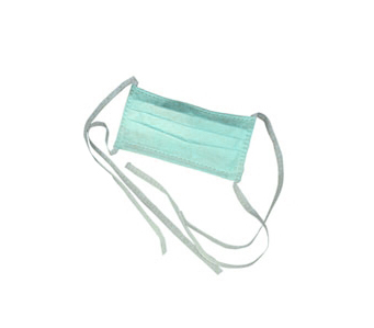 Surgical mask with ties green 50pcs