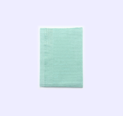 Plastic-coated towels green, 500pcs/carton