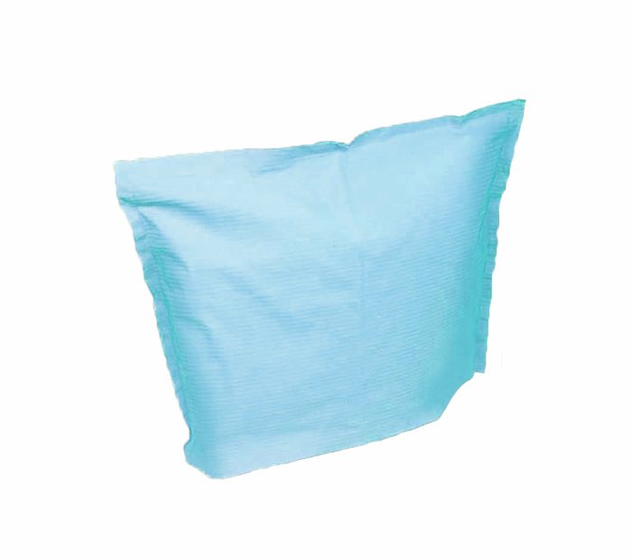 Paper headrest covers blue 25x25cm, 500pcs/box