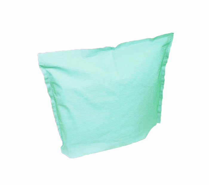 Paper headrest covers green 25x25cm, 500pcs/box