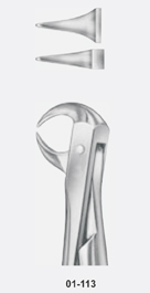 Tooth Forceps, for lower molars gripping in depth lateral, fig: 86