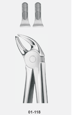 Tooth Forceps, for lower canines, fig: 4