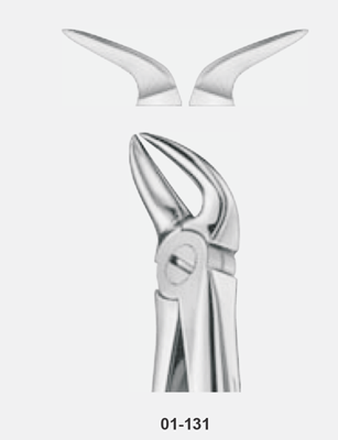 Tooth forceps for separating lower molars roots