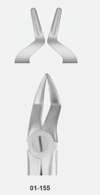 Tooth Forceps, for children, without spring, for upper roots, FIG. 51 s