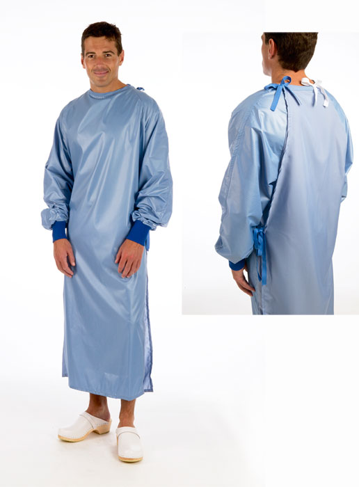 Surgical Gown SG301 Blue-XL, Kläder tvättbar-Retexa
