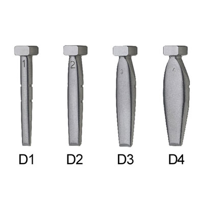 D4 Elliptical Socket Formers, (thin med thick) Tatum Surgical