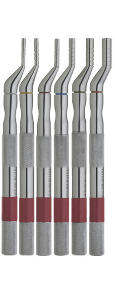 Round Blunt (RB) 3, 3.5, 4, 5, 6, 7 mm , Red Offset Osteotome serie