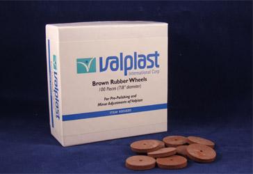 Brown Rubber Wheels 100st/fp Valplast 20220