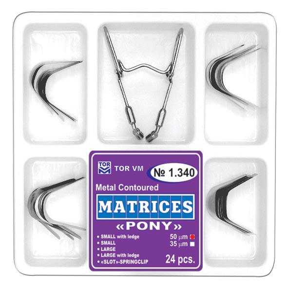 Matris Pony kont Kit 1.340, Med Springclip 0,035mm 24st/fp