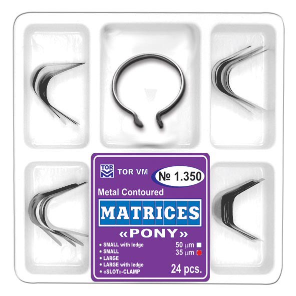 Matris Pony kont Kit 1.350, Med Slot-clamp 0,035mm 24st/fp
