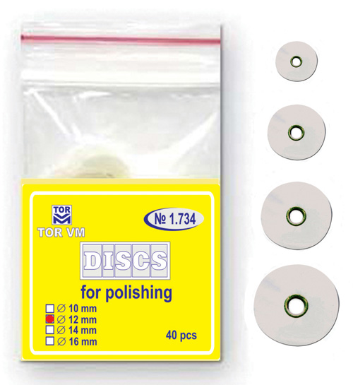 Polishing Disc ø 14mm X-, Fin White 40st/fp 1.734(14)