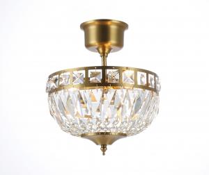 FLORES D25 Liten Borstad-mässing