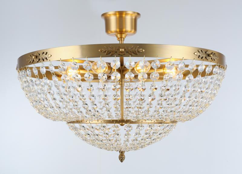 VICTORIA D56 Stor Borstad-mässing