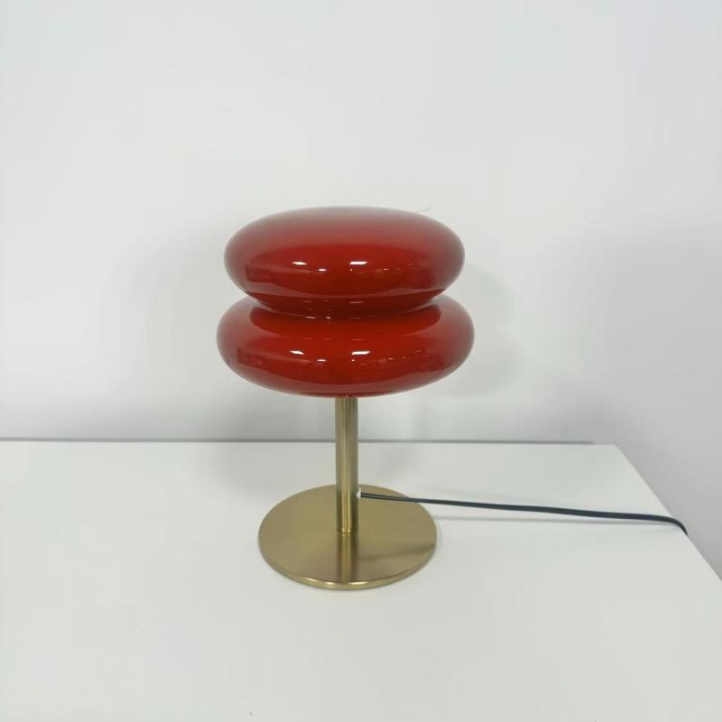 Bordslampa Röd/Antik