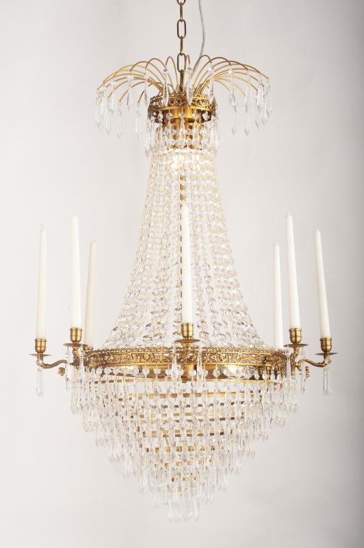 EMPIRE CLASSIC NY 8-arm Stor Borstad-mässing