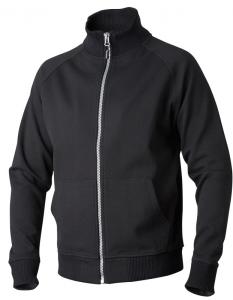 Tröja hel zip svart