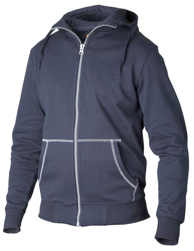 Tröja med hel zip navy