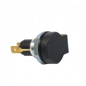 DIN-uttag 2-poligt med fjäderbelastat lock